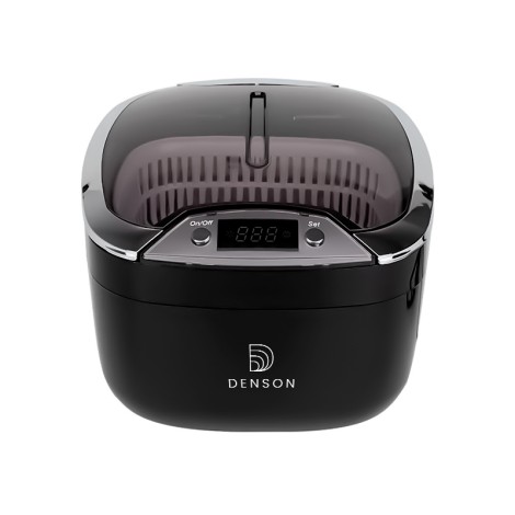 DENSON ultrahangos tisztító ACD-7920 fekete 0,85 l 55 W — elölnézet