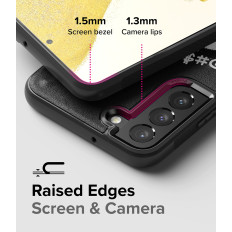 Kestävä kotelo Galaxy S22 Cover + Onyx Design X Musta