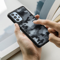 Kryt s gélom Galaxy A73 Fusion Matte Black Frame