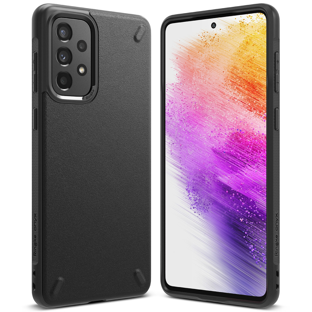 Odolný a elastický pouzdro GALAXY A73 ONYX kryt černý