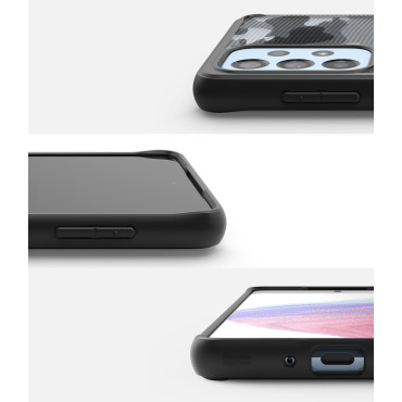 Fallskydd med gelgalax A73 Fusion Matte Black Frame