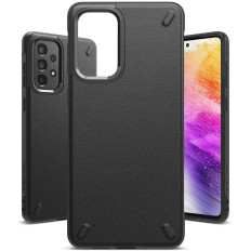 Durable and elastic case Galaxy A73 ONYX Cover black