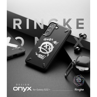 Odolný prípad Galaxy S22 + ONYX DESIGN GRIFFITI BLACK