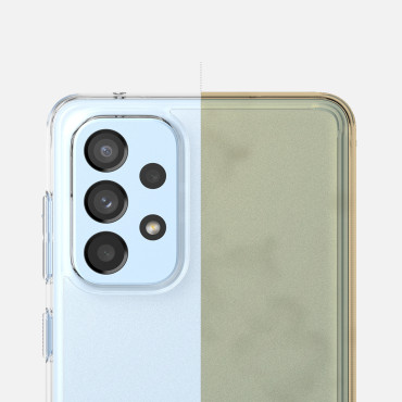 Veskepose med gel Galaxy A73 Fusion Matte Gjennomsiktig