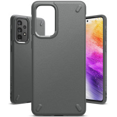Custodia durevole e flessibile Galaxy A73 Copertura Grigio Onyx