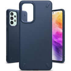 Durable and elastic case Galaxy A73 ONYX Navy