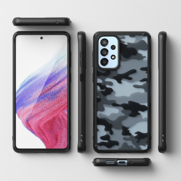 Fallskydd med gelgalax A73 Fusion Matte Black Frame