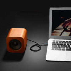 Káblový uhlový kábel Audio 2x Mini Jack 3.5mm 0.5m Modrá