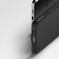 Caso durável e elástico Galaxy A73 Onyx Cover Black