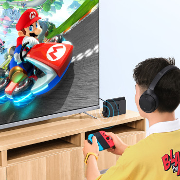 Bluetooth-sändaradapter för PlayStation Nintendo Switch Black Headphones