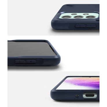 Trvanlivé a elastické puzdro Galaxy A73 Onyx Navy