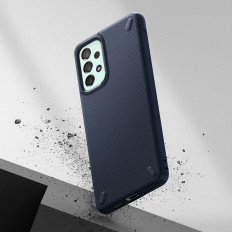 Trvanlivé a elastické puzdro Galaxy A73 Onyx Navy