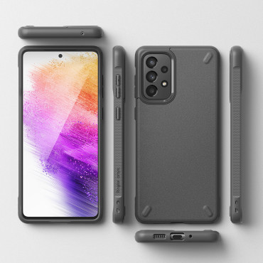 Slitesterkt og fleksibelt tilfelle Galaxy A73 Onyx Grey Cover