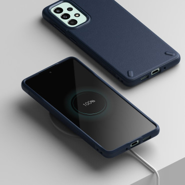 Trvanlivé a elastické puzdro Galaxy A73 Onyx Navy
