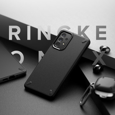 Trajna in elastična torbica Galaxy A73 Onyx Cover Black