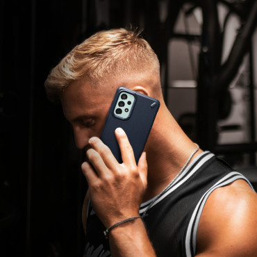 Trvanlivé a elastické puzdro Galaxy A73 Onyx Navy