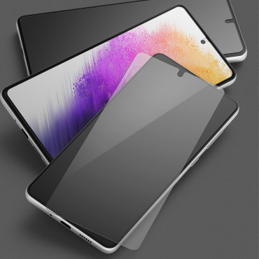 Rūdīts stikls A73 5g Invisible Defender ID Glass 2.5d 0.33mm