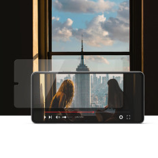 Rūdīts stikls A73 5g Invisible Defender ID Glass 2.5d 0.33mm