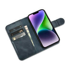 2in1 Case Usnjena torbica z iPhone Flap 14 Anti-RFID olje Wax denarnice