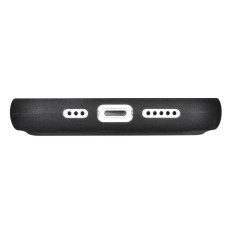 2in1 usnjeni pokrov z iPhone 14 Pro Anti-RFID olje Wax Denarnica Črna