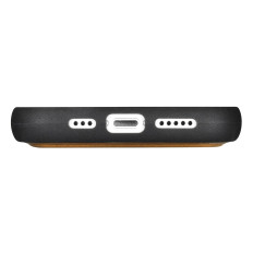 2In1 Läderfodral med iPhone 14 Pro Anti-RFID Oil Wax Wallet Case Ljusbrun