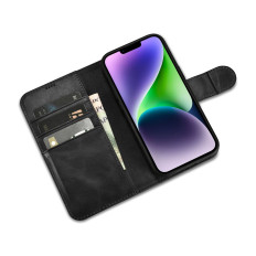 2in1 Case läderkåpa med iPhone 14 plus anti-RFID Oil vaxvägg