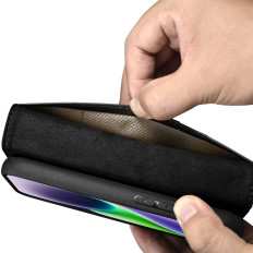 2in1 usnjeni pokrov z iPhone 14 plus anti-RFID oljna voska stena