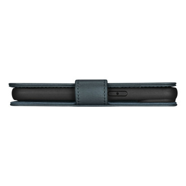 2in1 Case Läderhölje med iPhone 14 Pro Max Anti-RFID Oil Wax Plånbok Väska Blå