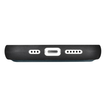 2in1 Case Läderhölje med iPhone 14 Pro Max Anti-RFID Oil Wax Plånbok Väska Blå