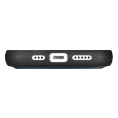 2in1 Case Läderhölje med iPhone 14 Pro Max Anti-RFID Oil Wax Plånbok Väska Blå
