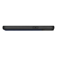 2in1 Ādas korpusa vāks ar iPhone Flap 14 Anti-RFID maku korpusu zilā krāsā
