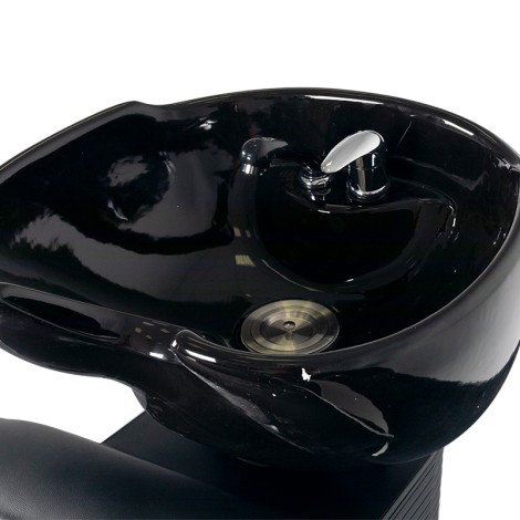 Gabbiano Simone barber hair wash unit black — top view