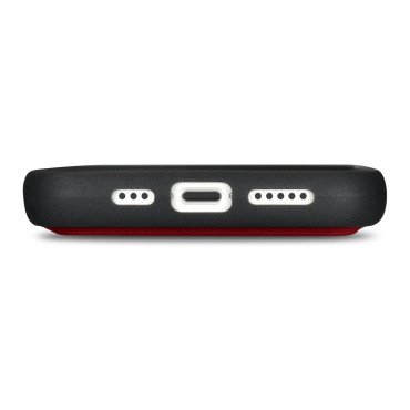 2N1 CASE Kožený kryt s iPhone 14 Pro Anti-RFID Wallet Case Red