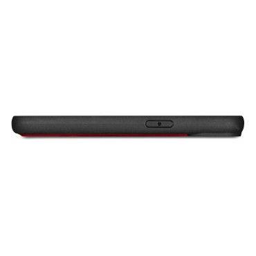 2in1 usnjeni pokrov z iPhone 14 Pro Anti-RFID WASE TASE RDEČA