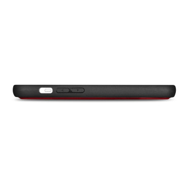 2in1 usnjeni pokrov z iPhone 14 Pro Anti-RFID WASE TASE RDEČA