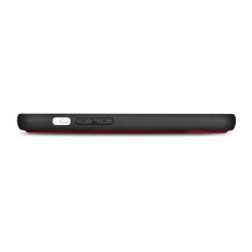 2in1 usnjeni pokrov z iPhone 14 Pro Anti-RFID WASE TASE RDEČA