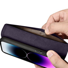 2In1 Case Läderfodral med iPhone 14 Pro Anti-RFID plånboksfall