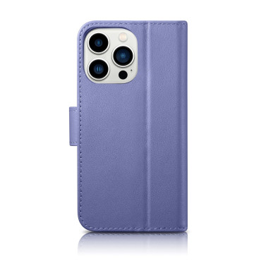 2N1 CASE Kožený kryt s iPhone 14 Pro Anti-RFID Wallet Svetlo