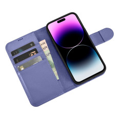 2N1 CASE Kožený kryt s iPhone 14 Pro Anti-RFID Wallet Svetlo