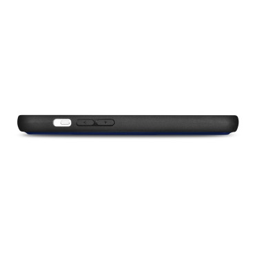 2in1 fall läderkåpa med iphone 14 pro anti-rfid plånbok fodral blå