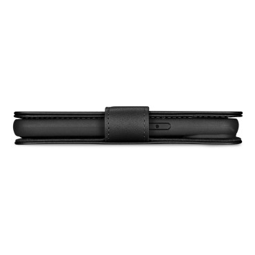 2in1 fall läderkåpa med iPhone 14 plus anti-RFID plånboksfall svart