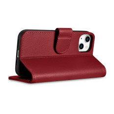2in1 Läderfodral med iPhone 14 Plus Anti-RFID-plånboksfallet Röd