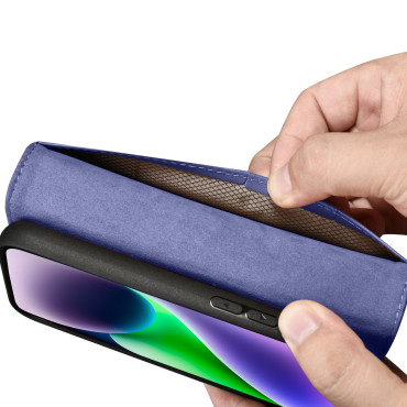 2in1 usnjeni pokrov z iPhone 14 plus anti-RFID denarnice