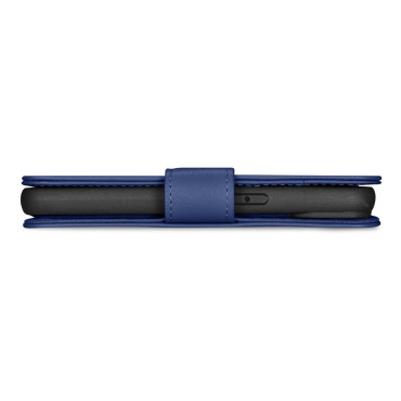 2V1 Kožený kryt kože s iPhone 14 plus Anti-RFID Wallet Case Blue