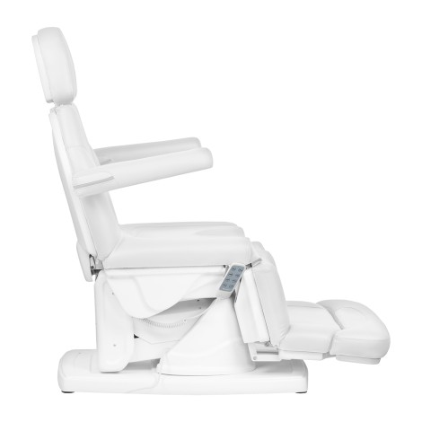 Fauteuil podologie électrique Kate, 4 actionneurs, blanc — vue latérale