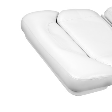 Kate elektrisk podiatristol, 4 aktuatorer, hvid — nærbillede af sæde