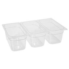 Säiliö GN läpinäkyvä polykarbonaatista Gn 1/3 Korkeus 65 mm - Hendi 861530