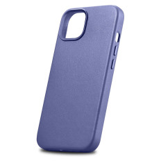 Caso de funda de cuero natural para iPhone 14 Plus Magsafe Case Light