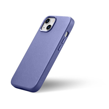 Naturāla ādas korpusa gadījumā iPhone 14 plus MagSafe ādas apgaismojums