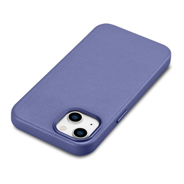 Naturāla ādas korpusa gadījumā iPhone 14 plus MagSafe ādas apgaismojums